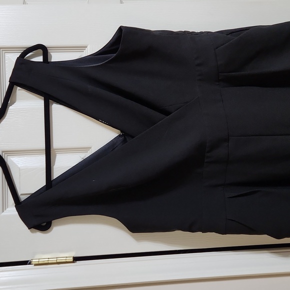 Torrid Studio Refined Crepe Surplice Jumpsuit Plus Size 18 Deep Black - Picture 3 of 4